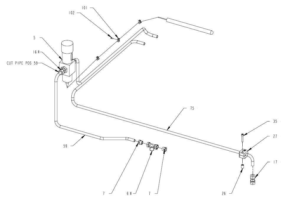 Cooling System Crankcase Circuit - Запчасти для Tetra Pак Alex 25