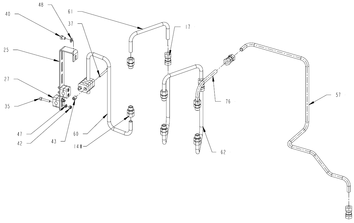 Cooling System Piston Circuit - Запчасти для Tetra Pак Alex 25