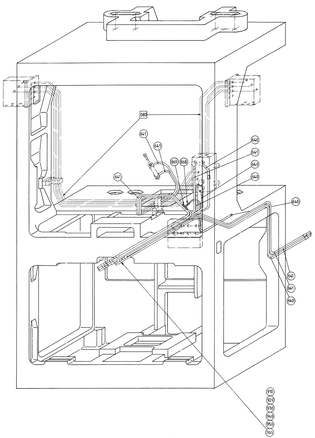 PIPE WORK MACHINE BODY - Запчасти для Tetra Pak TBA 19