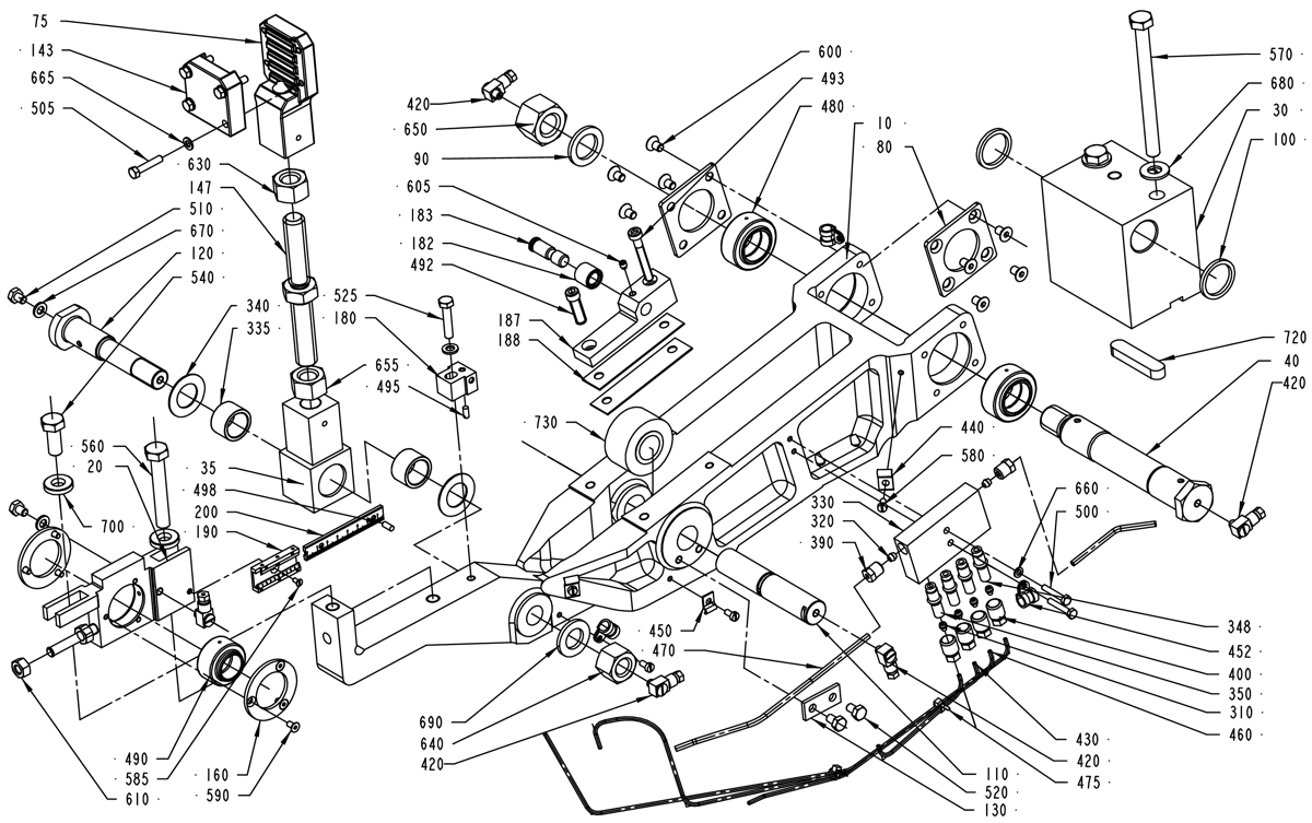 Slewing bracket right - Запчасти для Tetra Pak TBA 19