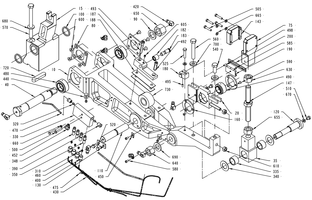 Slewing bracket left - Запчасти для Tetra Pak TBA 19