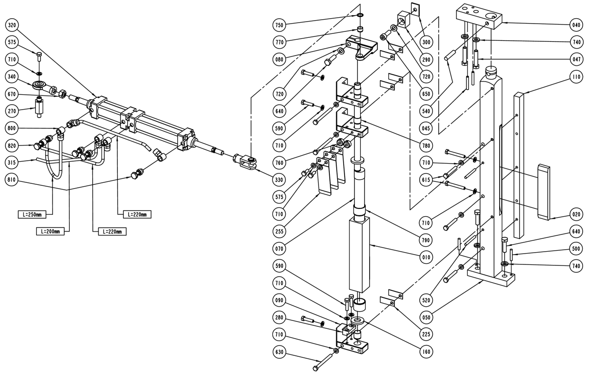256207-0300 design correction device - Запчасти для Tetra Pak TBA 19